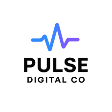 pulse digital co logo design