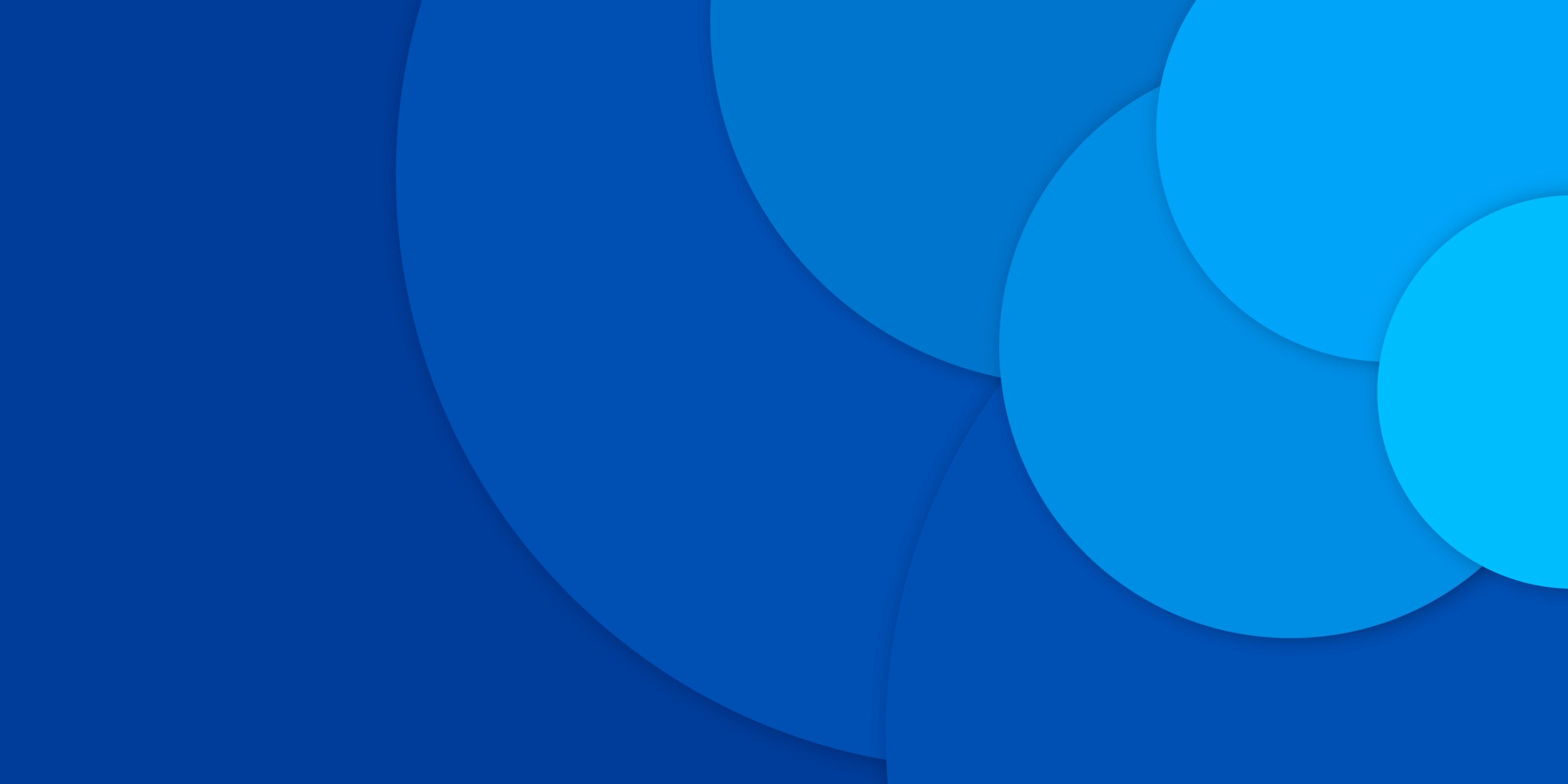 Layered blue abstract brand system artwork