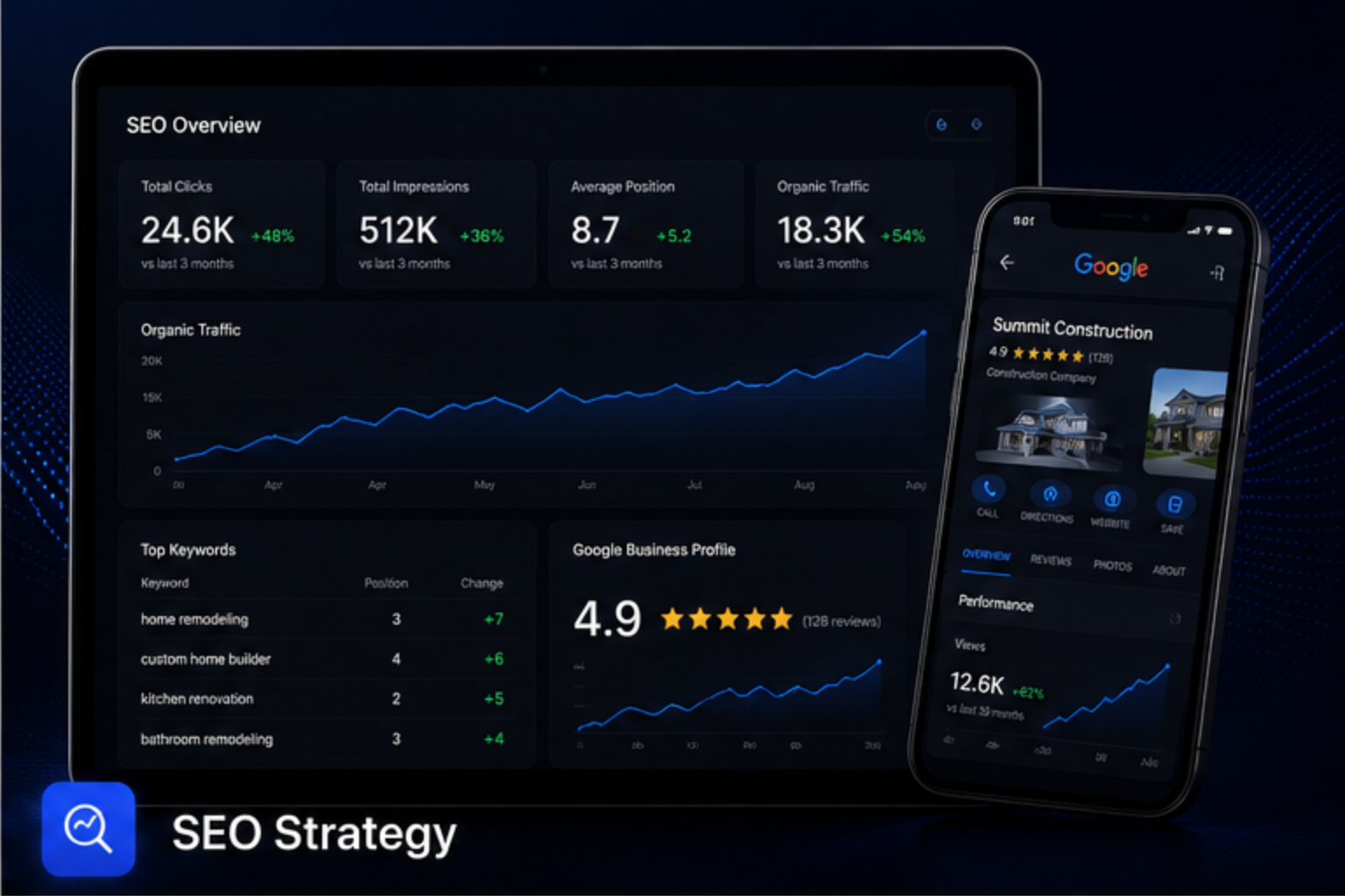 SEO Strategy mockup